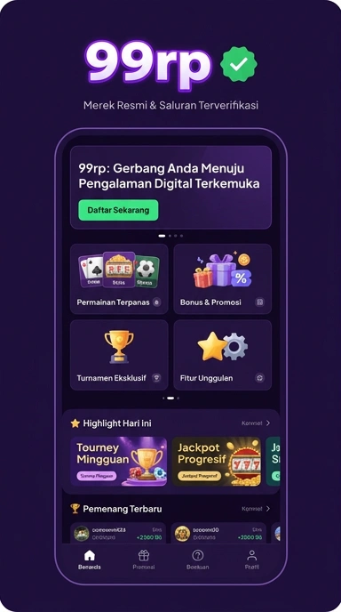 Tampilan kanal resmi 99rp