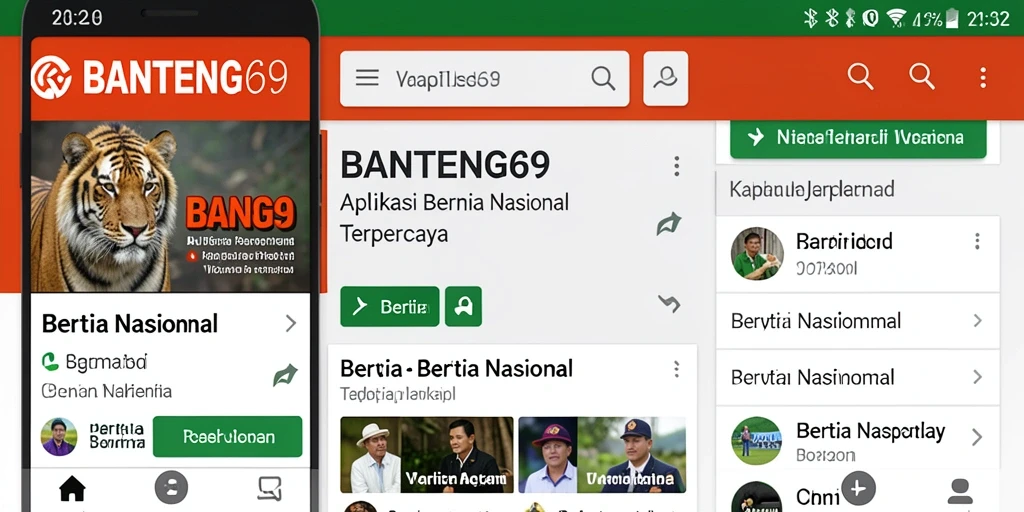 Antarmuka BANTENG69 menampilkan berita Nasional terbaru.