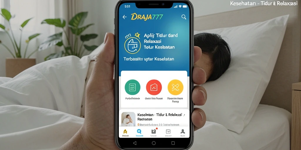 Tampilan antarmuka DRAJA777 yang memudahkan akses fitur Tidur & Relaksasi.