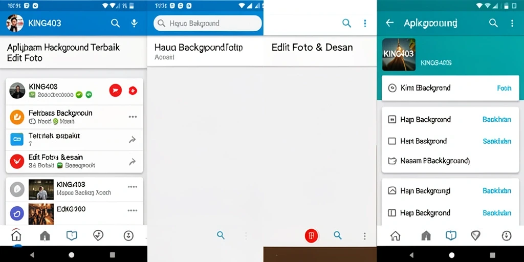 Antarmuka KING403 yang mudah digunakan untuk menghapus background gambar.